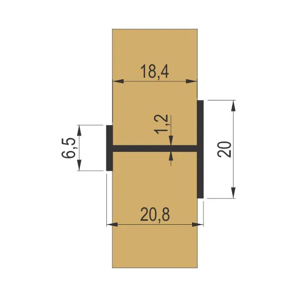 VP 1025 H pregradni profil