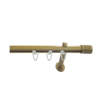 GA01 MARA matte-gold single-channel AL curtain rod 1.5m