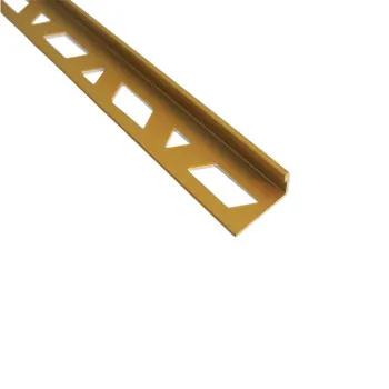 KG AL flat profile H=10mm polished gold