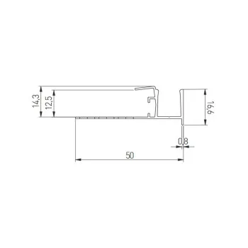 LED GIPS GLAX4,6 plaf.90* AL3m