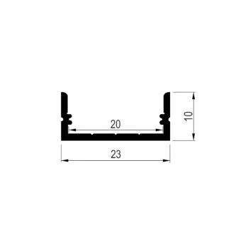 LED N 2310 al.profil 3m EX