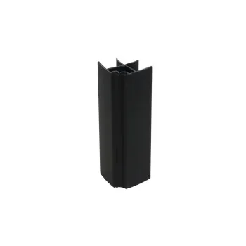 CN PVC corner 10cm flexible matte black