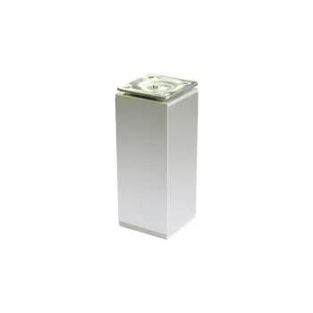 ON D leg 40x40 gray fitting 10cm AL matte silver