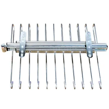 UP ceiling-mounted trouser rack polished HS