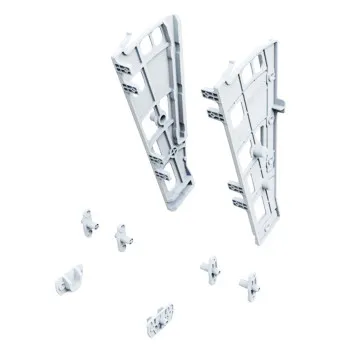 UP shoe rack 1-row matte silver