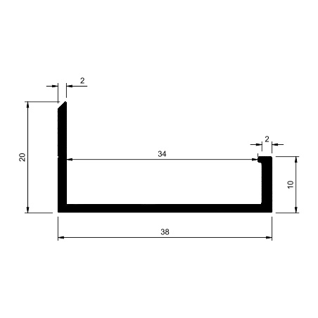 RU N 3810 nadgrad. ručica za frontove