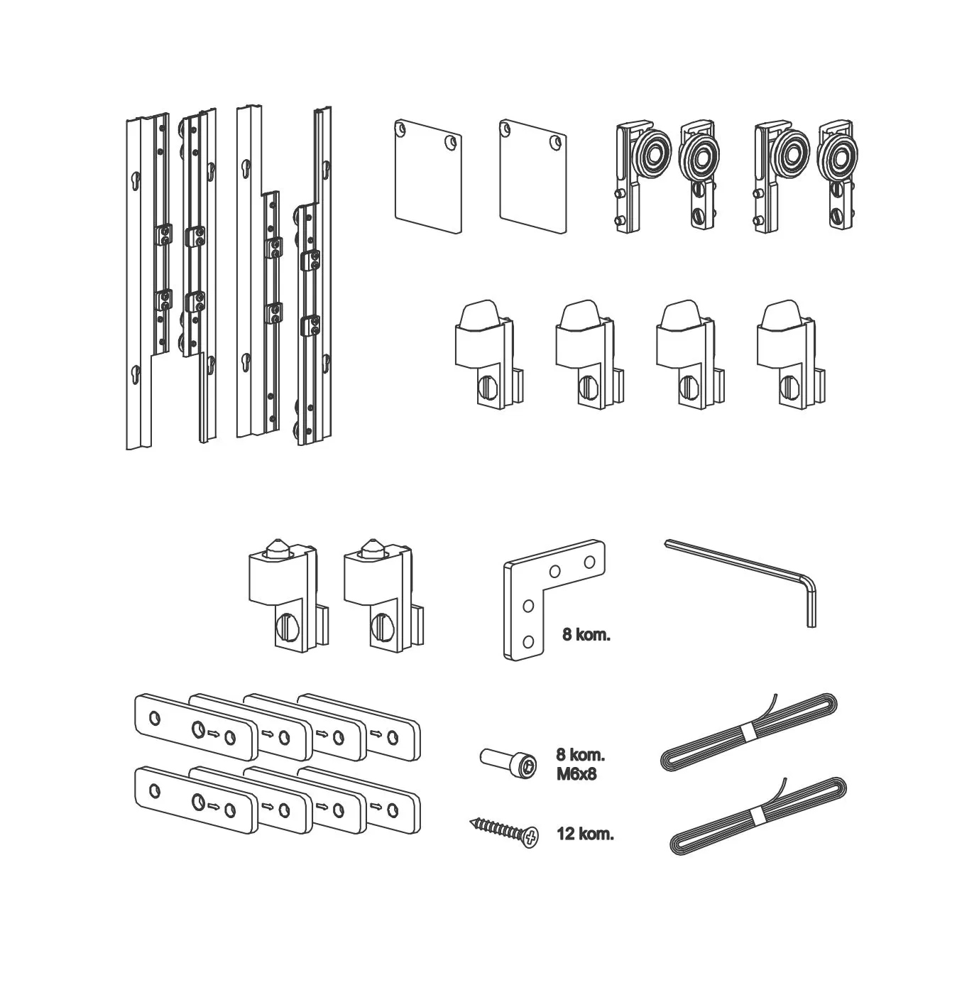 SS BETA 380 set za 2 vrata TS